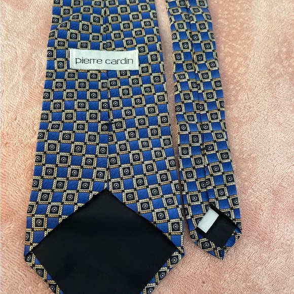 Pierre Cardin Blue and Gold Tie - Picture 5 of 8